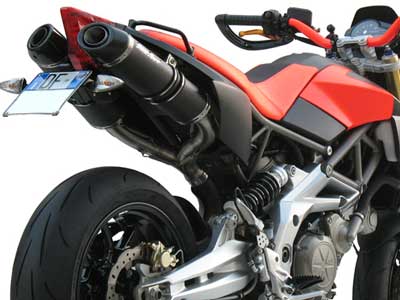 Aprilia Dorsoduro Dual Oval Exhaust by SC-Project (A0301)