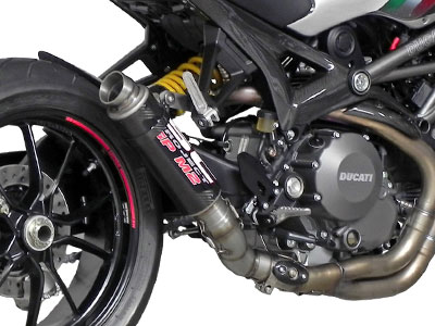 Moto Exhaust on Ducati Monster 1100 Evo Gp M2 Slip On Exhaust By Sc Project