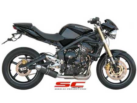 street triple 675 exhaust options