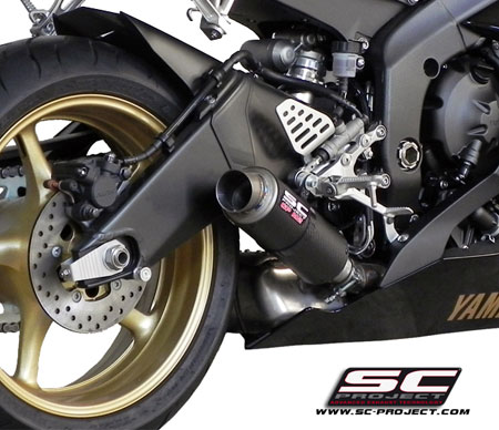 Yamaha gp m2 low mount muffler motovation usa R6 exhaust