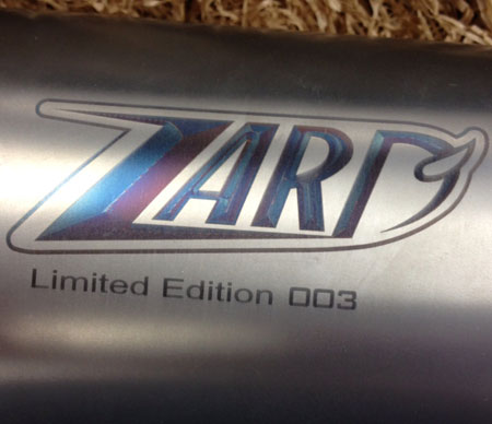 zard titanium limited edition racing arrow usa exhaust slip on silencer performance exhaust motovation