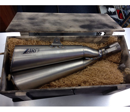 zard titanium racing arrow usa exhaust slip on silencer performance exhaust motovation