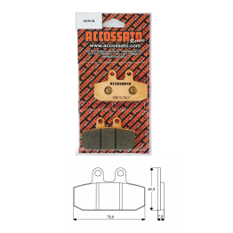 AGPA28 Brake Pad Kit by Accossato Racing