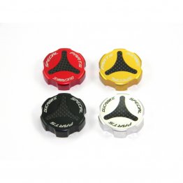 Carbon Inlay Rear Brake Fluid Tank Cap by Ducabike