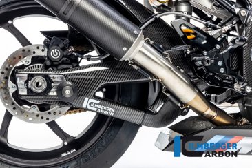 Carbon Fiber Right Side Swingarm Cover by Ilmberger Carbon