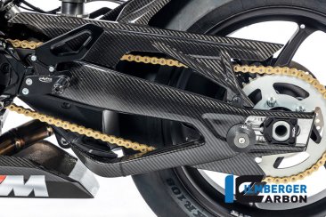 Carbon Fiber Left Side Swingarm Cover by Ilmberger Carbon