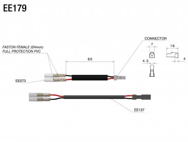 Turn Signal "No Cut" Cable Connector Kit by Rizoma