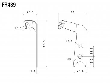 Rizoma Fairing Mount Turn Signal Mounting Adapters