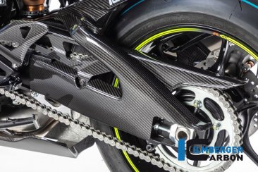 Carbon Fiber Left Side Swingarm Cover by Ilmberger Carbon