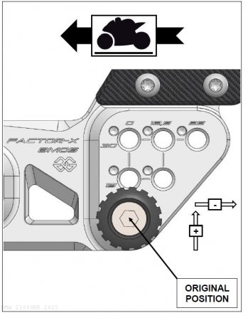 FXR Adjustable Rearsets by Gilles Tooling BMW / S1000RR / 2023