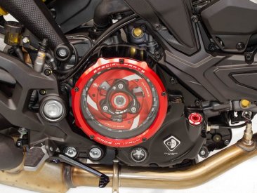 Clear Clutch Cover Oil Bath by Ducabike