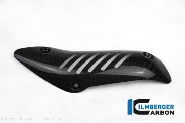 Carbon Fiber Exhaust Header Heat Shield by Ilmberger Carbon Ducati / Monster 1200 / 2014