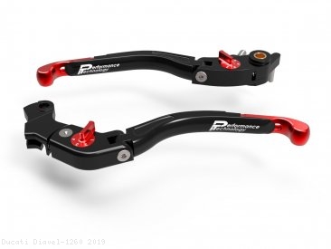 Adjustable Folding Brake and Clutch Lever Set by Performance Technology Ducati / Diavel 1260 / 2019