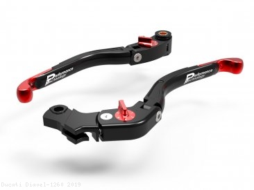 Adjustable Folding Brake and Clutch Lever Set by Performance Technology Ducati / Diavel 1260 / 2019