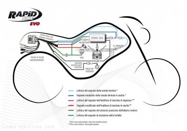 Rapid Bike EVO Auto Tuning Fuel Management Tuning Module Suzuki / GSX-S1000 / 2015