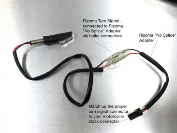 EE082H Turn Signal "No Cut" Cable Connector Kit by Rizoma