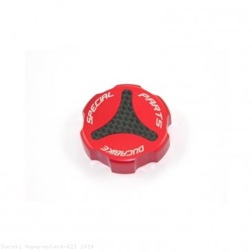 Carbon Inlay Rear Brake Fluid Tank Cap by Ducabike Ducati / Hypermotard 821 / 2014