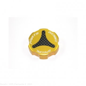 Carbon Inlay Rear Brake Fluid Tank Cap by Ducabike Ducati / 1199 Panigale S / 2013