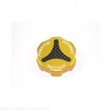 Carbon Inlay Rear Brake Fluid Tank Cap by Ducabike Ducati / Scrambler 1100 Sport / 2019