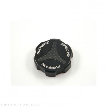 Carbon Inlay Rear Brake Fluid Tank Cap by Ducabike Ducati / 1199 Panigale R / 2014