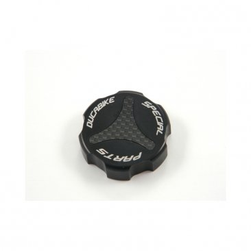 Carbon Inlay Rear Brake Fluid Tank Cap by Ducabike