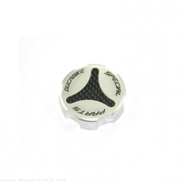 Carbon Inlay Rear Brake Fluid Tank Cap by Ducabike Ducati / Monster 1100 S / 2009