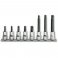 Set of 8 socket drivers for 5-point star security Torx by Beta Tools