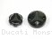 Carbon Inlay Front Brake and Clutch Fluid Tank Cap Set by Ducabike Ducati / Monster 1100 EVO / 2014