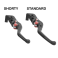 Standard Length Folding Brake and Clutch Lever Set by Evotech