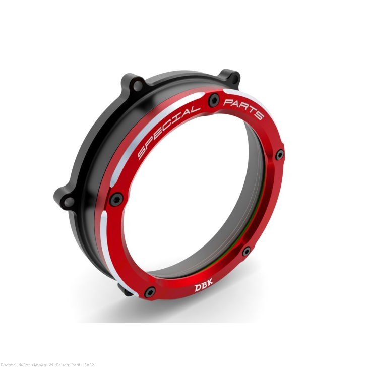 Clear Clutch Cover Oil Bath by DBK Special Parts Ducati / Multistrada V4 Pikes Peak / 2022