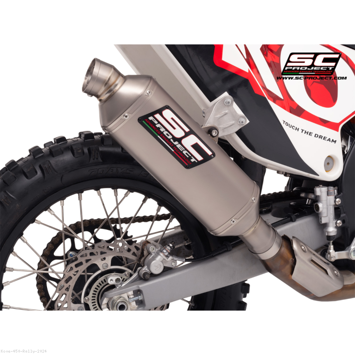 Rally Raid Exhaust by SC-Project Kove / 450 Rally / 2024