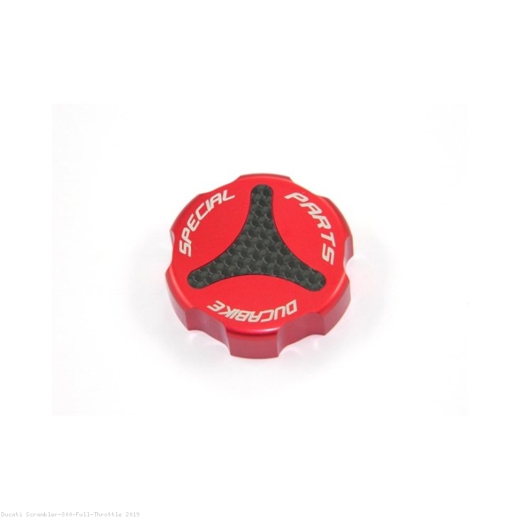 Carbon Inlay Rear Brake Fluid Tank Cap by Ducabike Ducati / Scrambler 800 Full Throttle / 2019