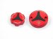 Carbon Inlay Front Brake and Clutch Fluid Tank Cap Set by Ducabike