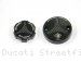 Carbon Inlay Front Brake and Clutch Fluid Tank Cap Set by Ducabike Ducati / Streetfighter V4 / 2021