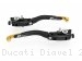 Adjustable Folding Brake and Clutch Lever Set by Ducabike Ducati / Diavel / 2013