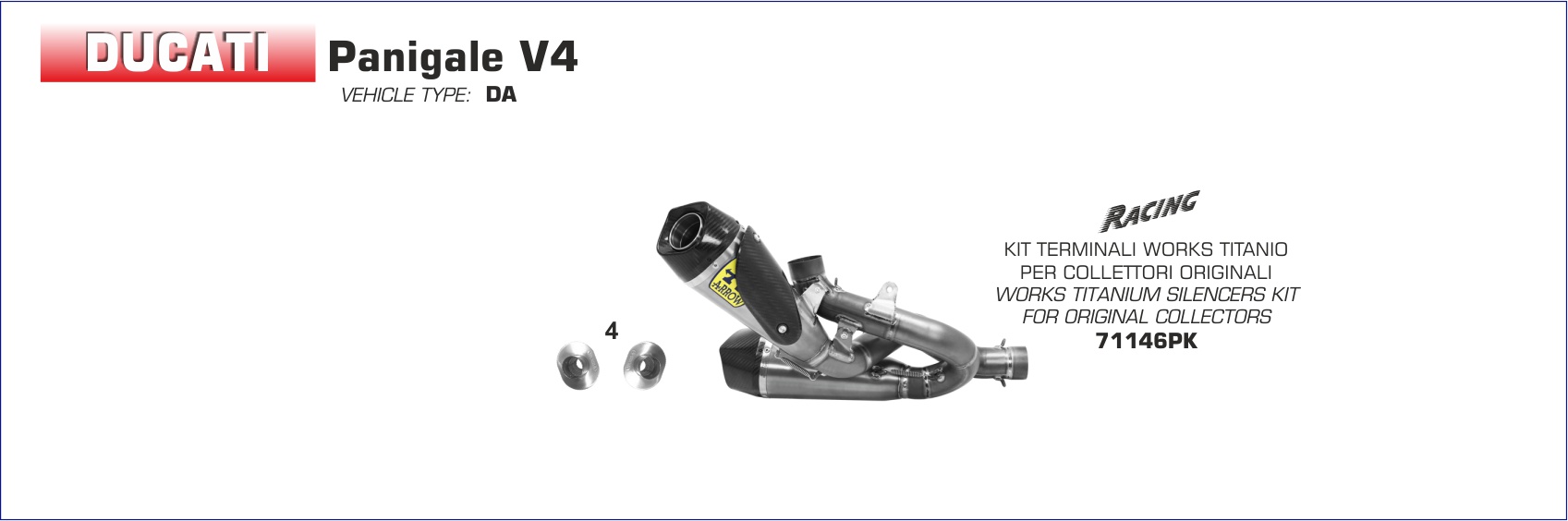 ducati panigale v4 exhaust vs akrapovic upmap arrow scproject