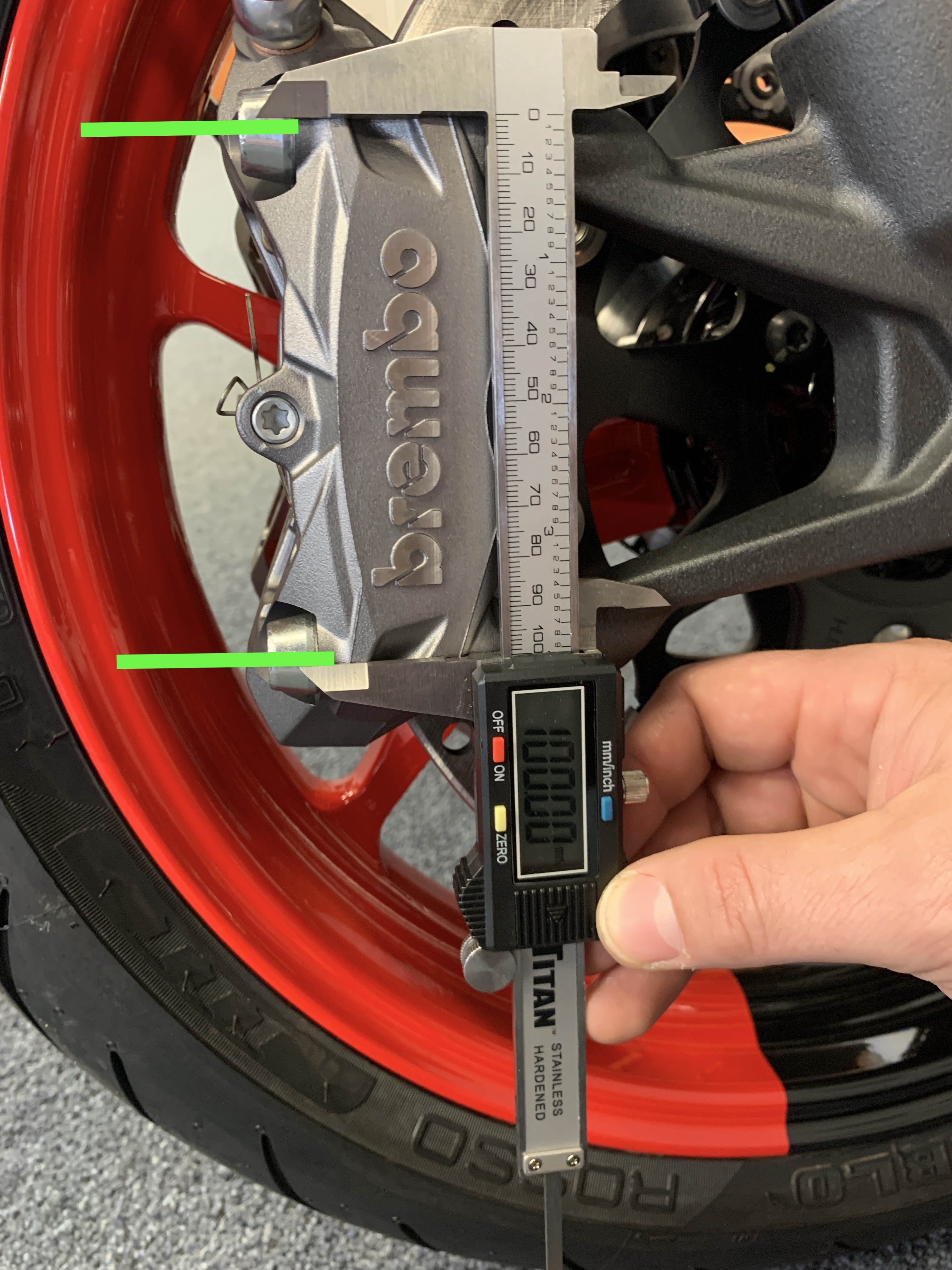 What size BREMBO calipers fit my bike?