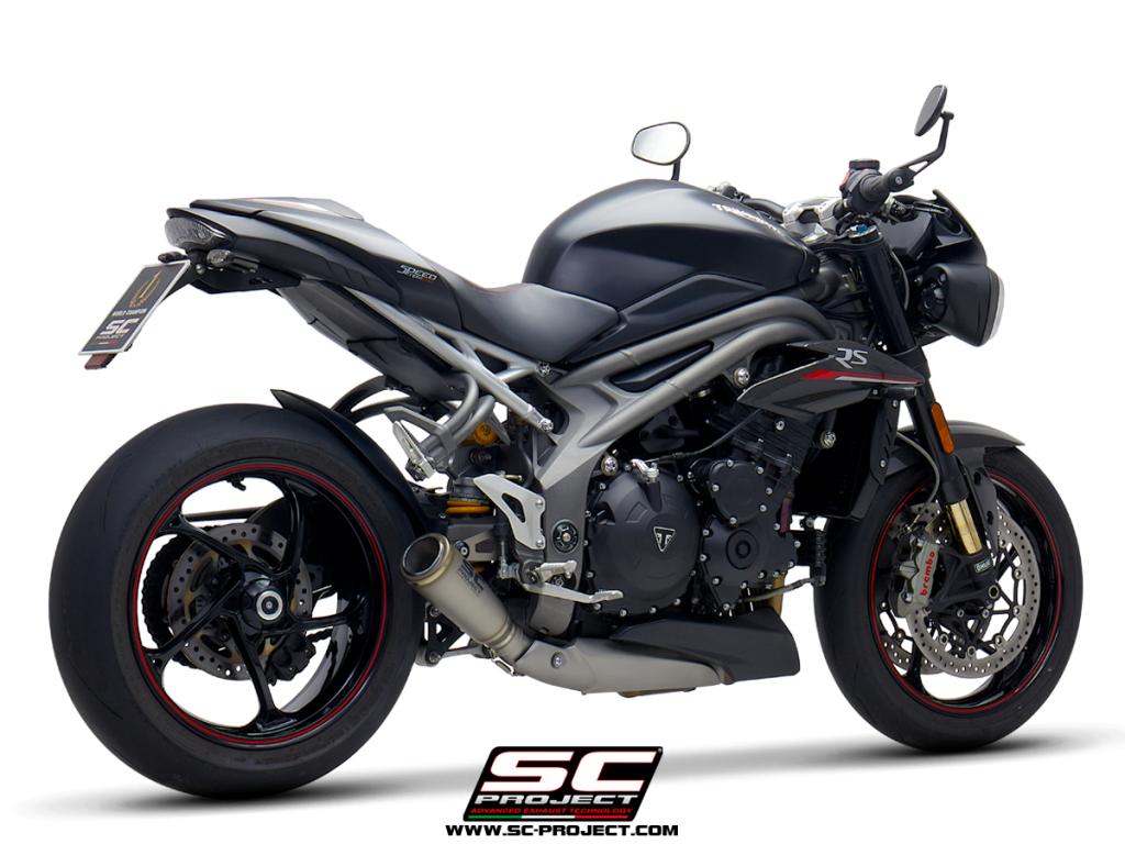 best triumph speed triple exhaust arrow sc-project