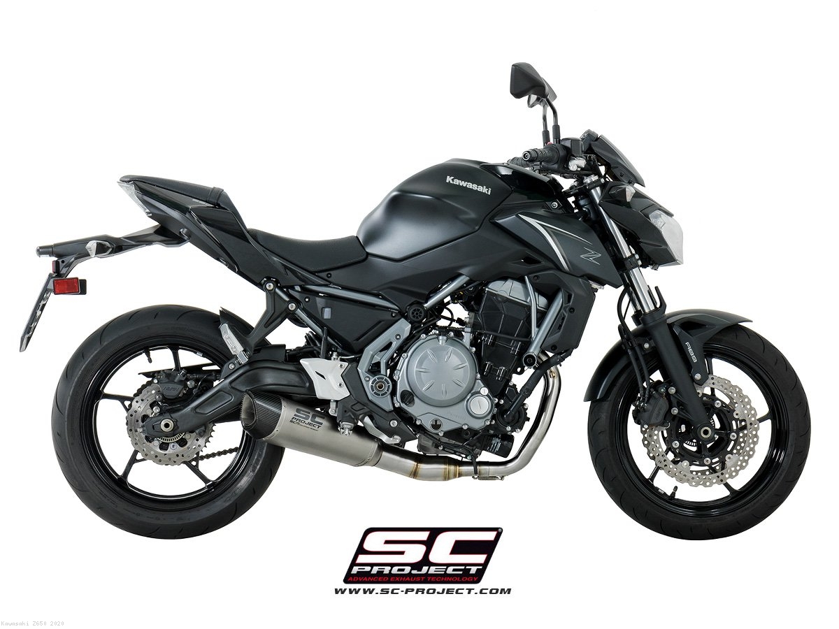 SC1 R Exhaust by SC Project Kawasaki Z650 2020 K26 C103T