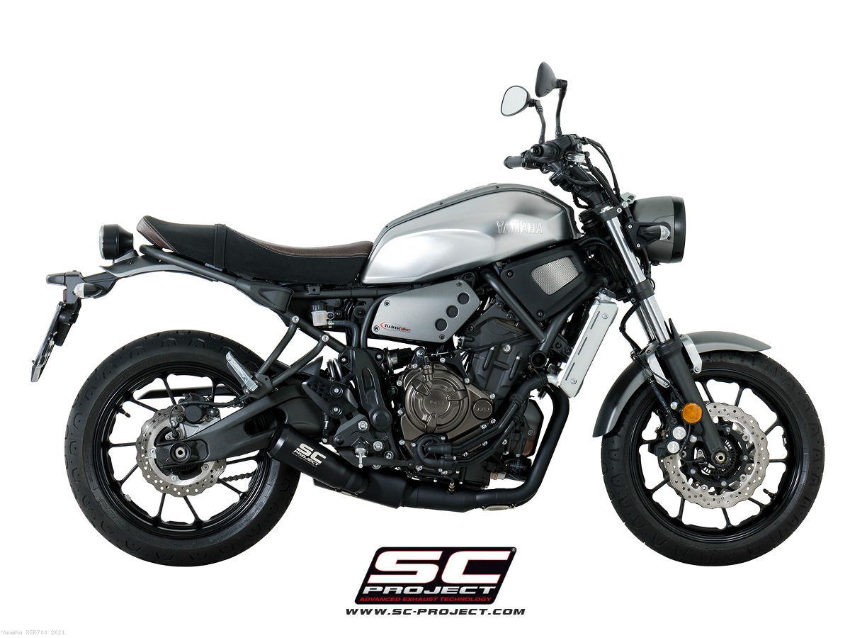 Conic 70s Style Exhaust By Sc Project Yamaha Xsr700 2021 Y27 C21a70smb