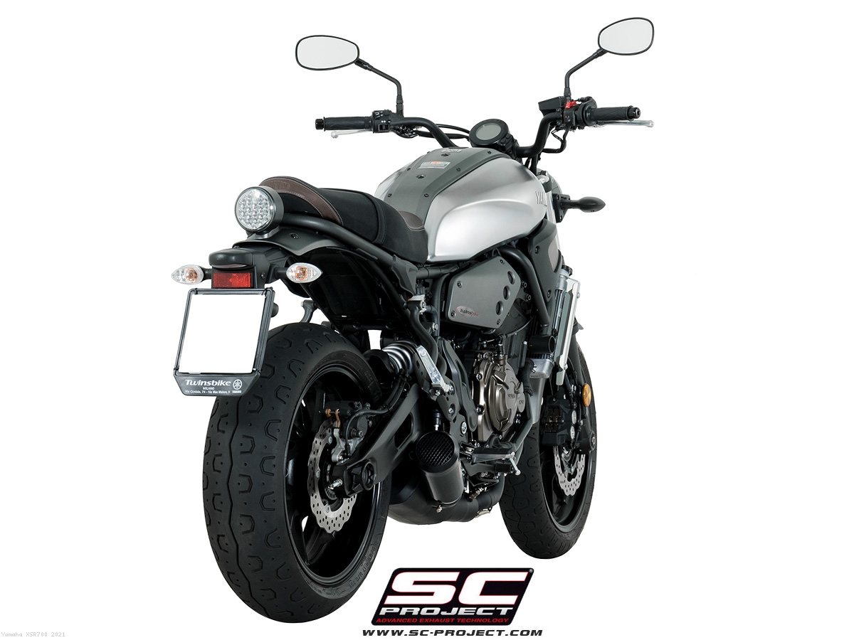 Conic 70s Style Exhaust By Sc Project Yamaha Xsr700 2021 Y27 C21a70smb