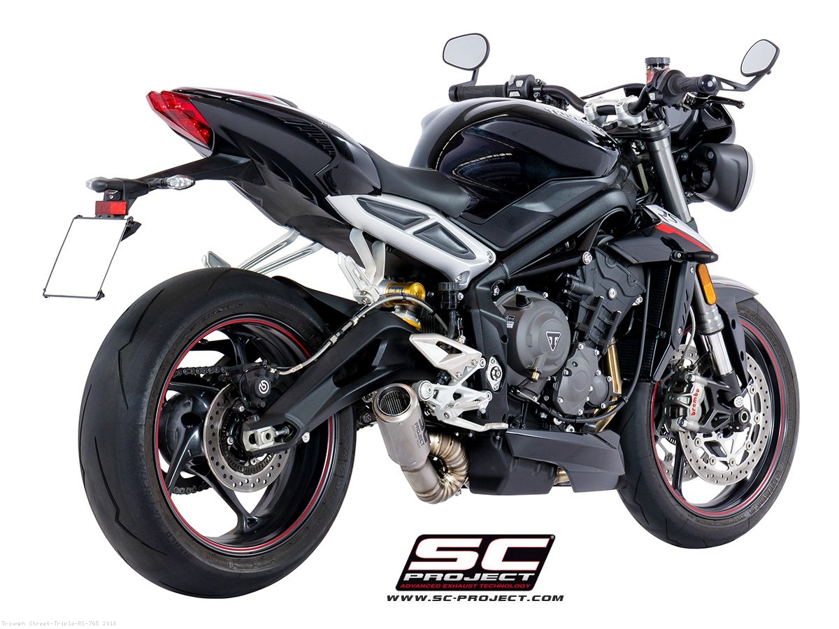 CR T Exhaust by SC Project Triumph Street Triple RS 765 2018 T18 LT38T
