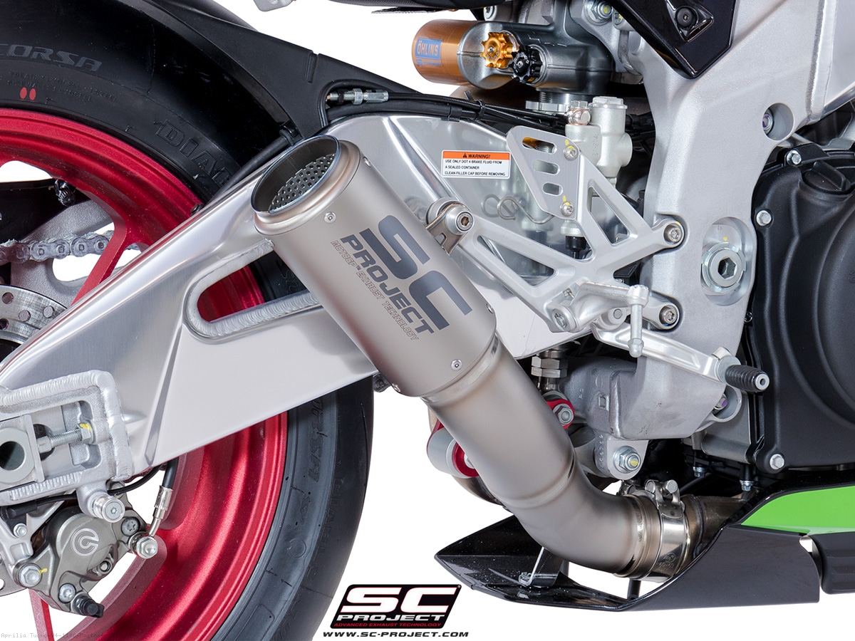 CR T Exhaust by SC Project Aprilia Tuono V4 1100 Factory 2018 A18 LT36