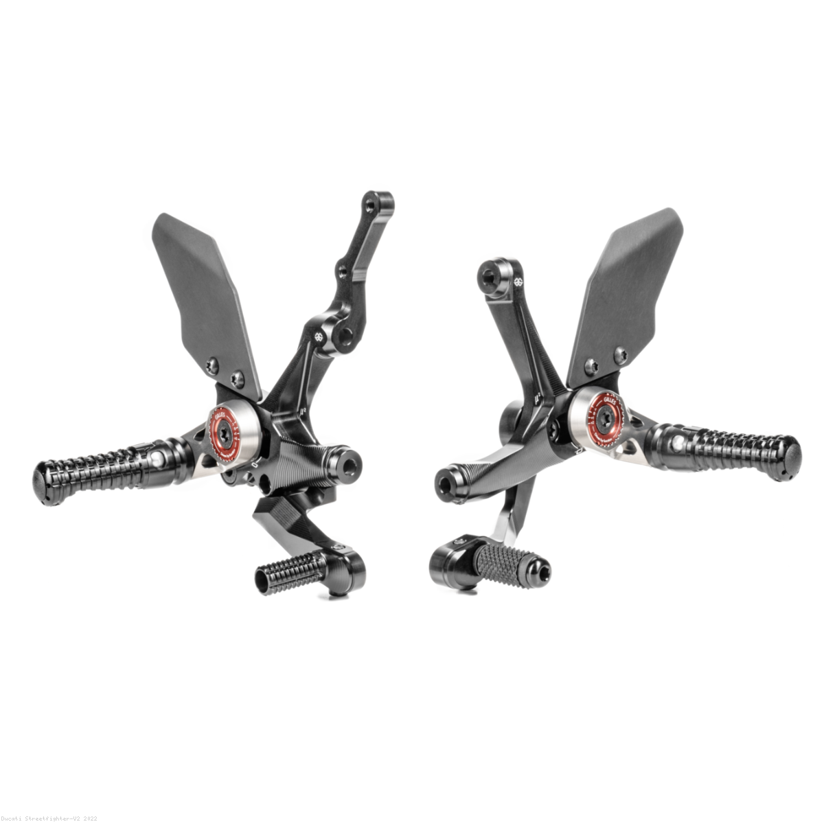 MUE2 Adjustable Rearsets by Gilles Tooling Ducati / Streetfighter V2