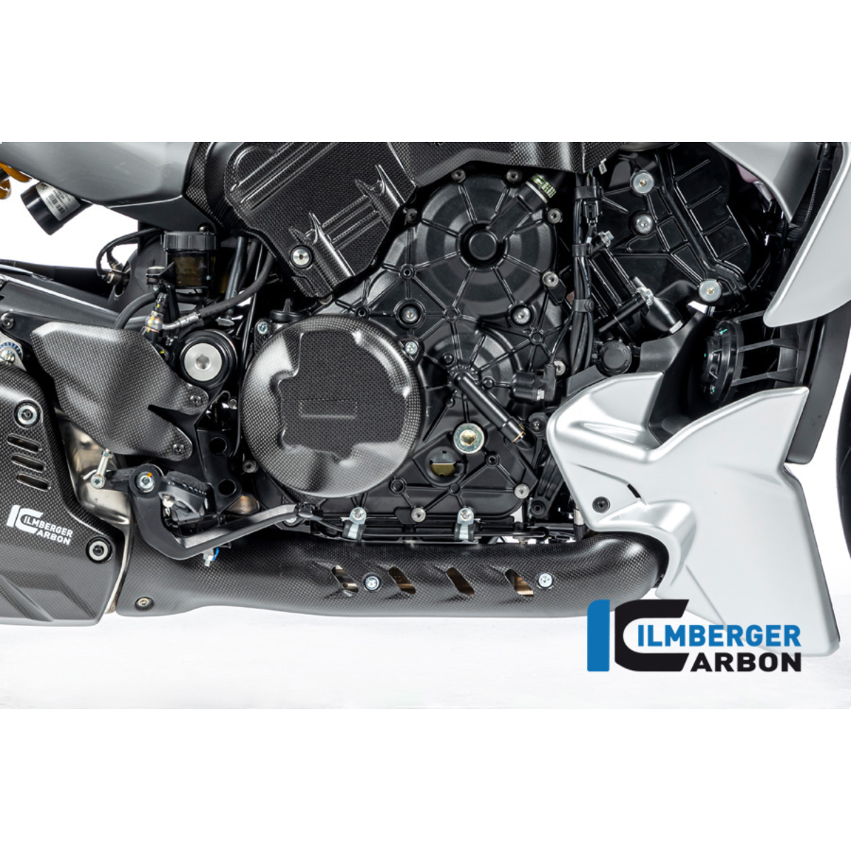 Carbon Fiber Exhaust Manifold Cover by Ilmberger Carbon (AHK.128.DI23X.X)