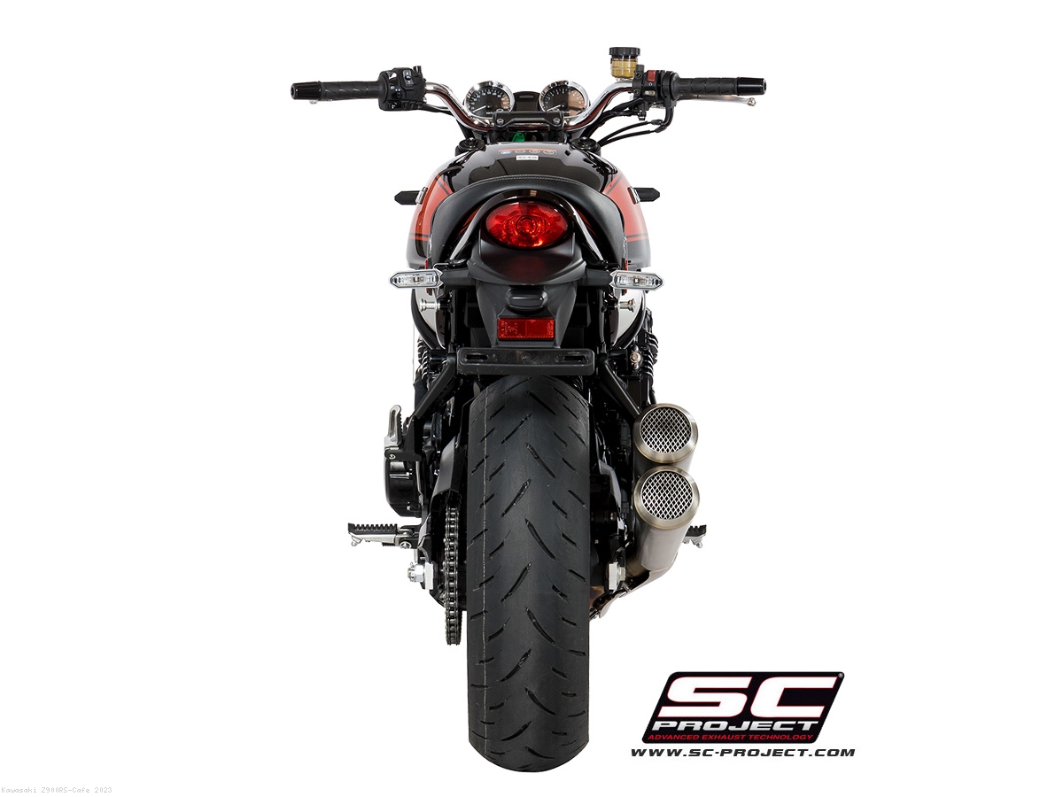 Conic 70s Style Exhaust by SC Project Kawasaki Z900RS Cafe 2023 K29 D39A70S