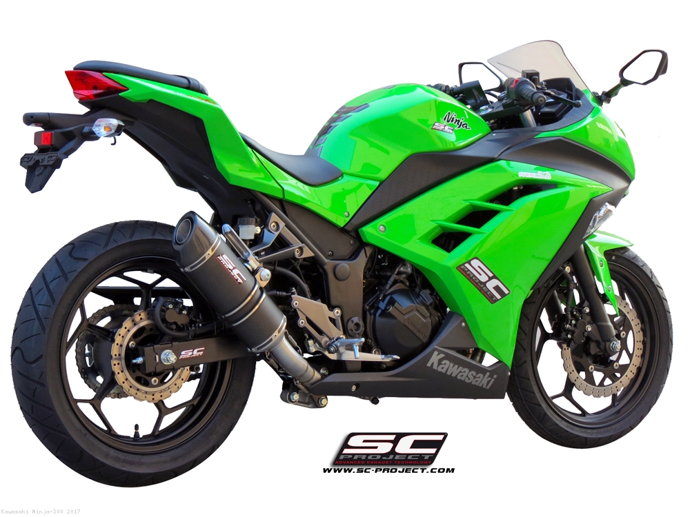 Oval Full System Exhaust by SC-Project Kawasaki / Ninja 300 / 2017 (K14 ...