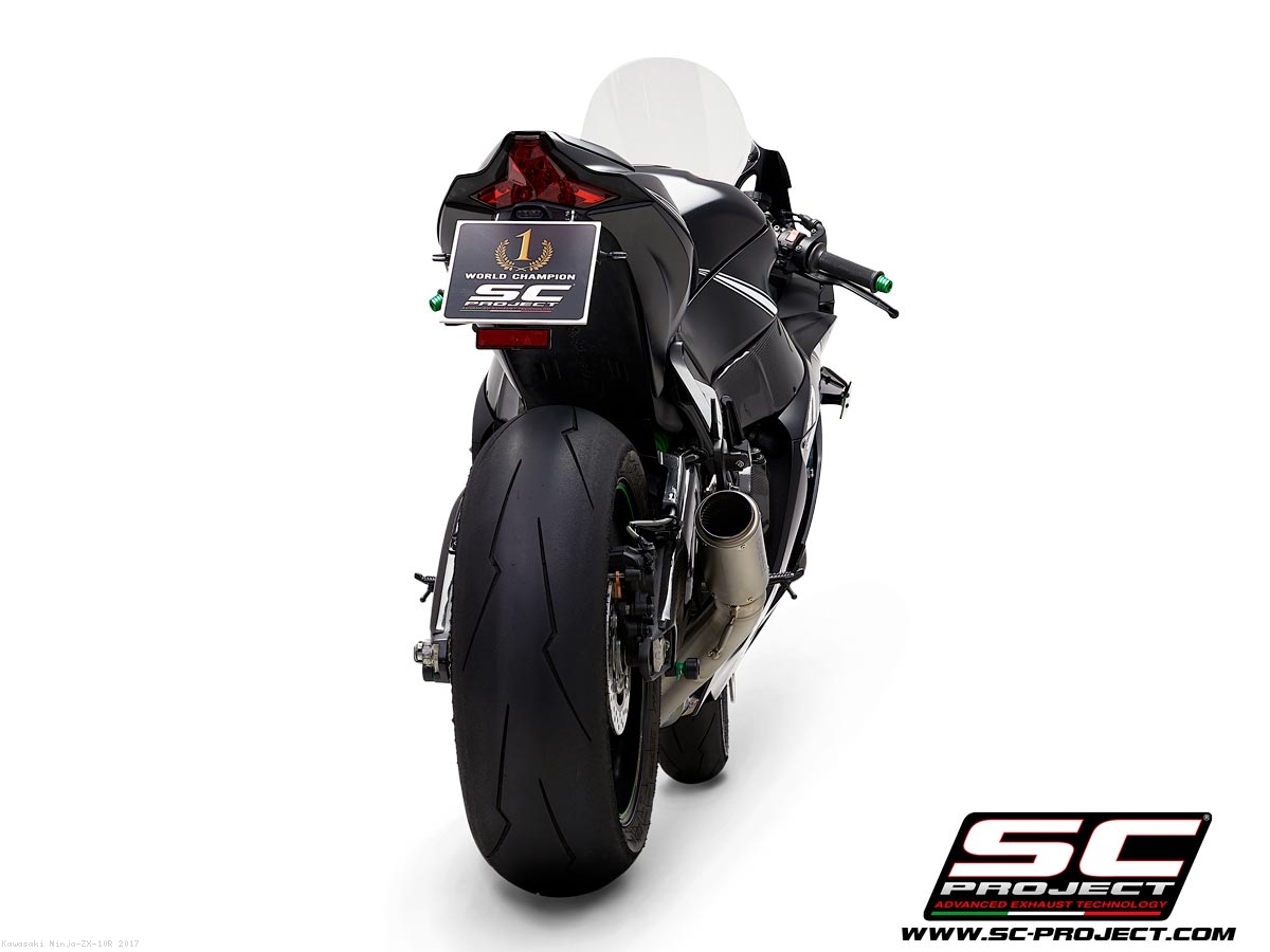 SC Project CR-T Slip-on Exhaust: Kawasaki Ninja ZX-6R 636 '19+