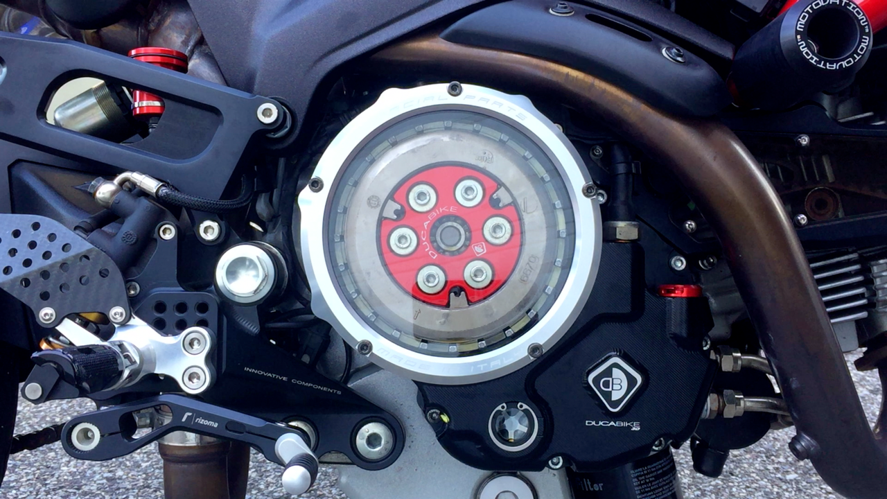 ducati monster clear clutch cover