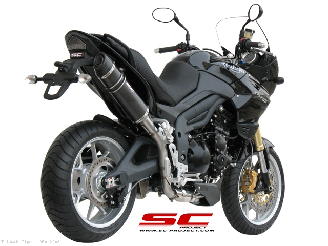 Oval Exhaust by SC Project Triumph Tiger 1050 2008 T03 H02
